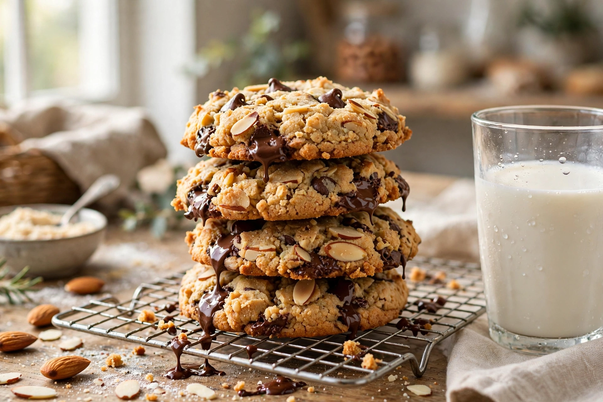 Almond Flour Chocolate Chip Cookies (Gluten-Free, Chewy!)