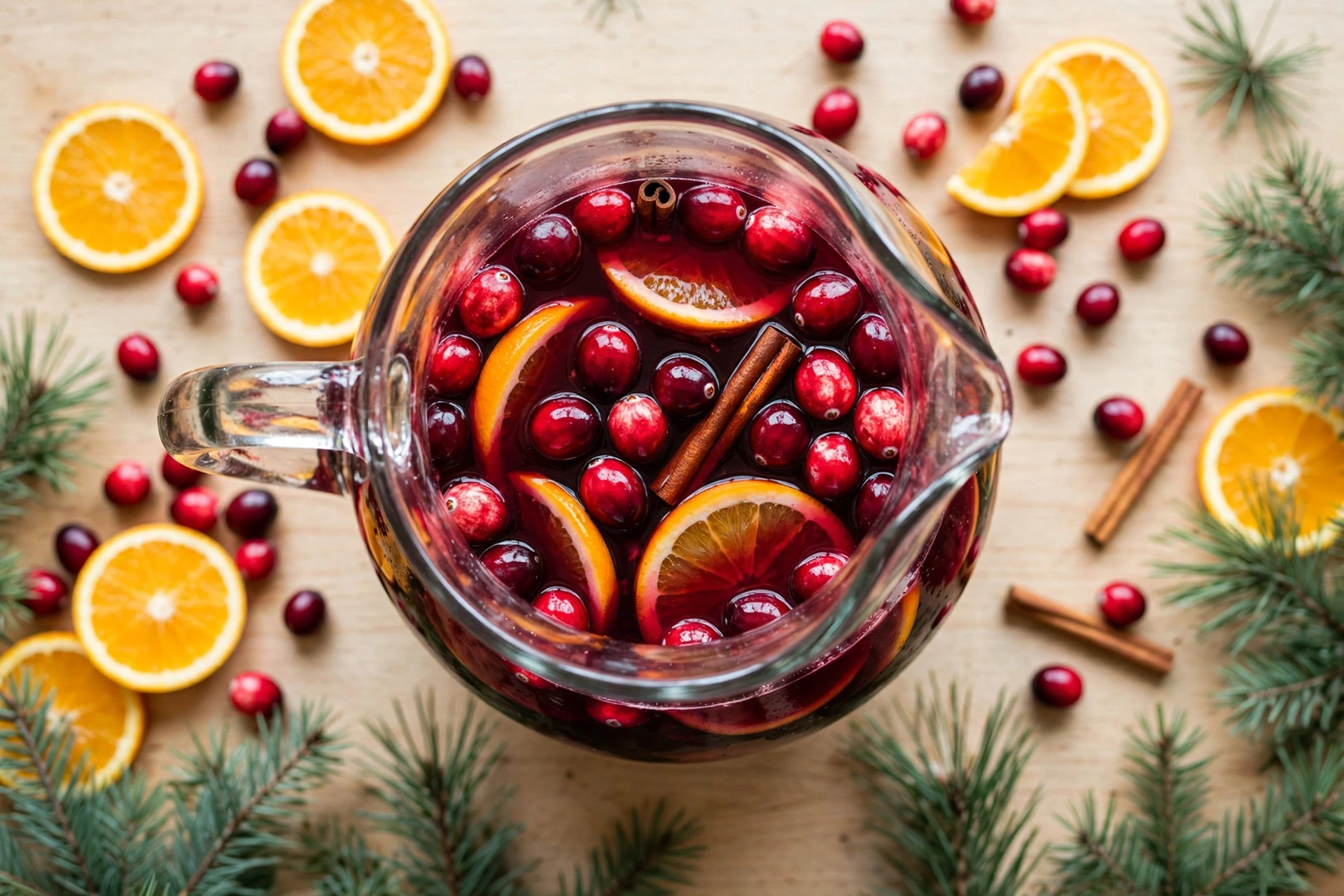 Christmas Cranberry Sangria (Festive & Make-Ahead!)